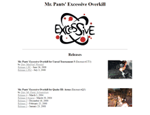 Tablet Screenshot of excessiveoverkill.com